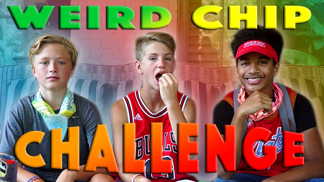 Weird Chip Challenge!  (MattyBRaps, Justin & Banks)
