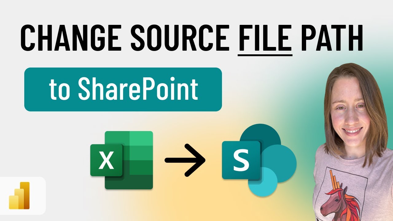 Как изменить источник файла Power BI с локального компьютера на SharePoint