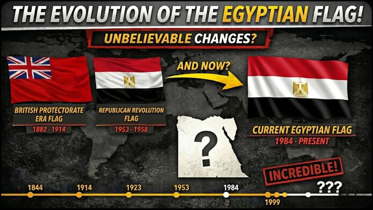 The COMPLETE History of the Egyptian Flag (3100 BC-2026)