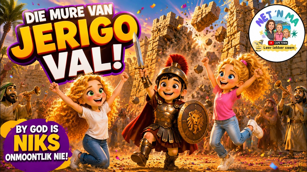 DIE MURE VAN JERIGO VAL! | Ongelooflike Bybelverhaal vir Kinders | Net 'n Ma