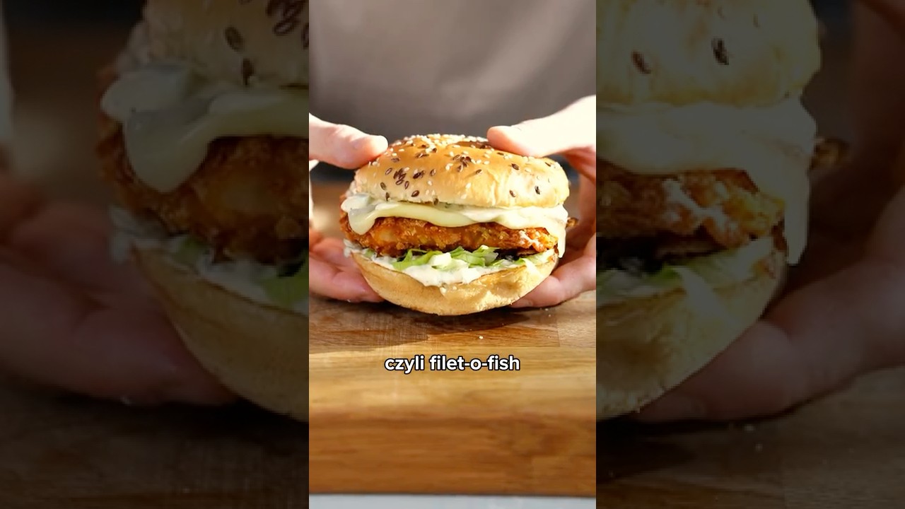 Domowy Filet o Fish 🍔 #filetofish #burger #cheeseburger #fastfood #przepisy #fitprzepisy #wiemcojem