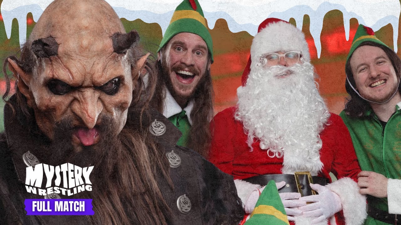 FULL MATCH: Santa vs. Krampus | Holiday Streetfight | Feat. Justin Whang | Mystery Wrestling 12