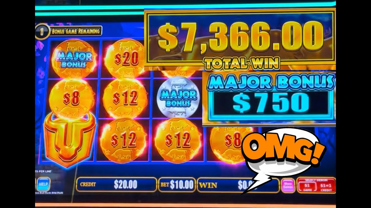 898x Bull Rush $10 Spins Hit The Biggest Jackpots Ever