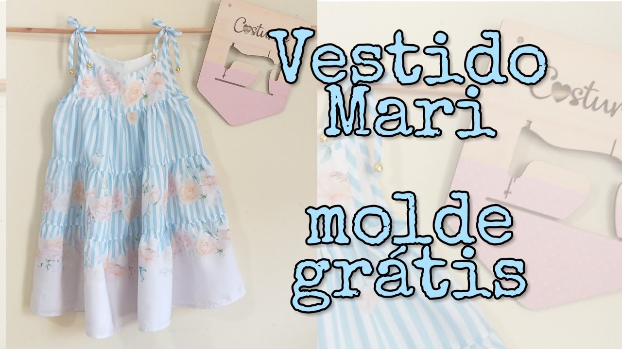 Vestido Mari - molde grátis