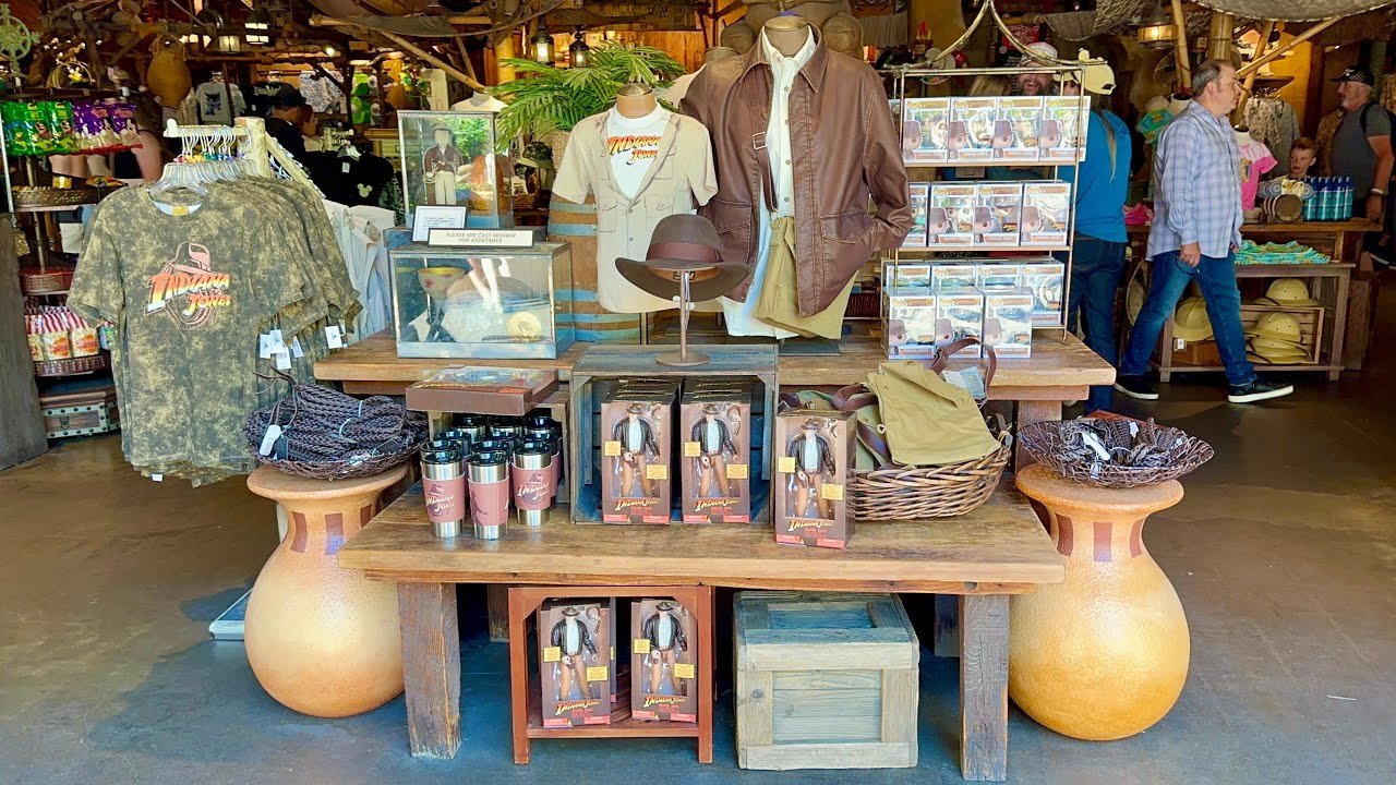 Indiana Jones Merchandise - Adventureland - Disneyland - June 30, 2023 4K