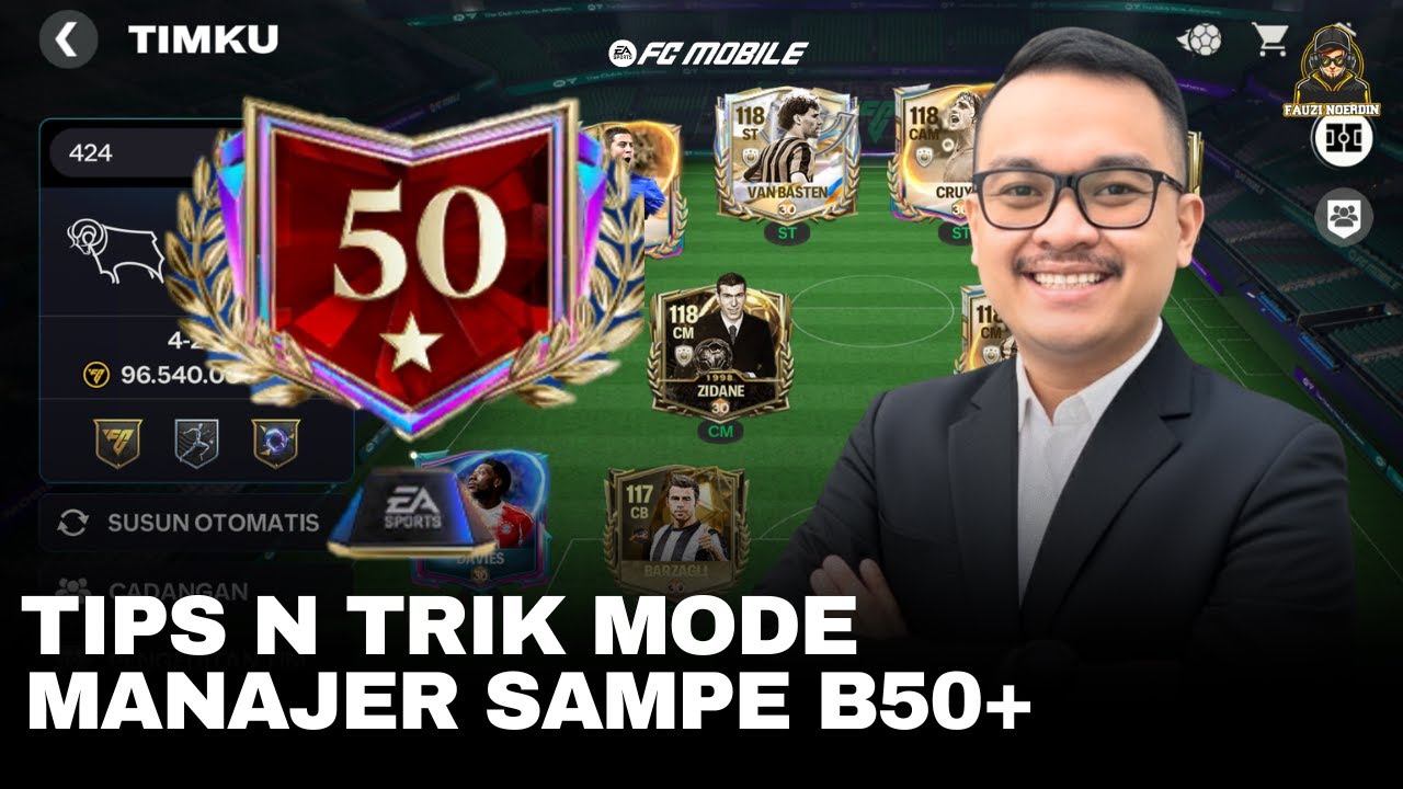 TIPS N TRIK MODE MANAJER FC MOBILE SAMPE BINTANG 50+ DARI @Lunost