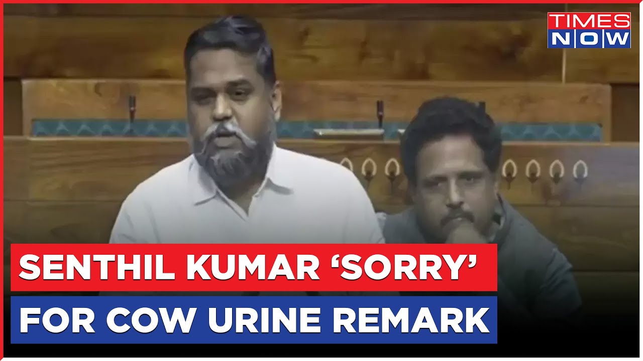 DMK MP Senthil Kumar Issues Apology After Cow Urine Slur Sparked Massive Outrage In Parliament