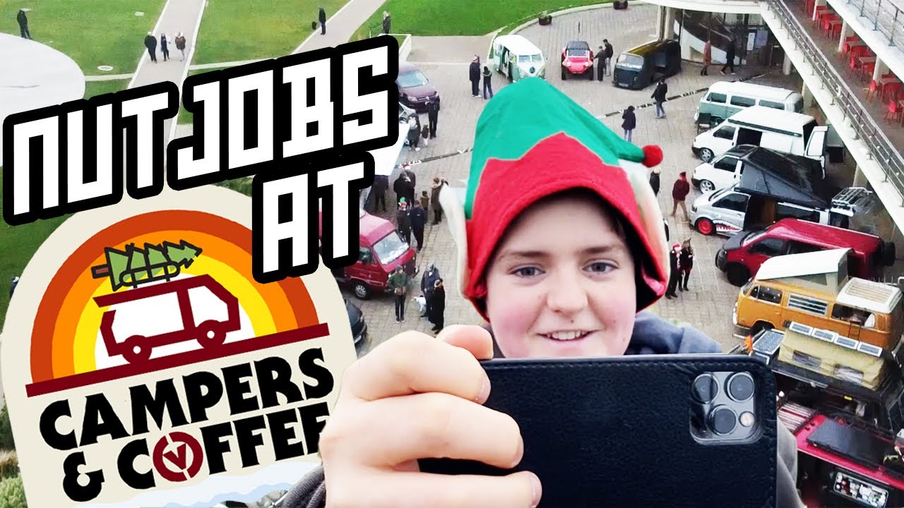Nutjobs at Xmas Campers and Coffee enjoy a day at the seaside! Shout out to Combe Valley Campers!
