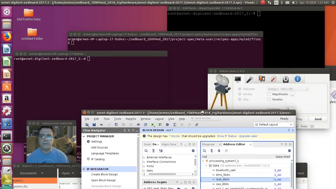 Xilinx FPGA User IO Access From Petalinux