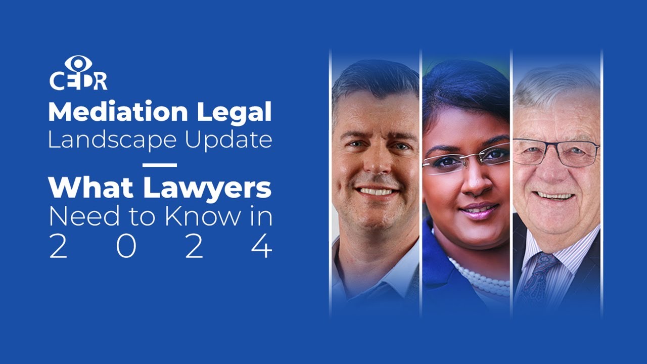 Mediation Legal Landscape Update - What Lawyers Need to Know in 2024