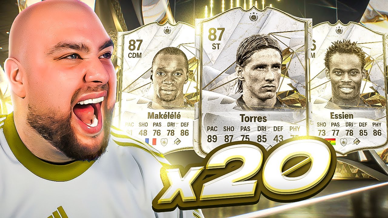 I Opened 20x MAX 87 ICON PACKS in EA FC 24!