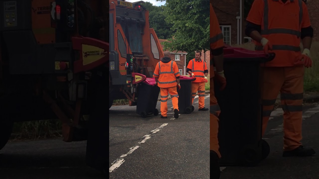 Pink lid bin Rotherham