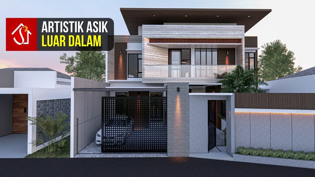 Desain Rumah Kontemporer di Lahan 12 x 16 Meter
