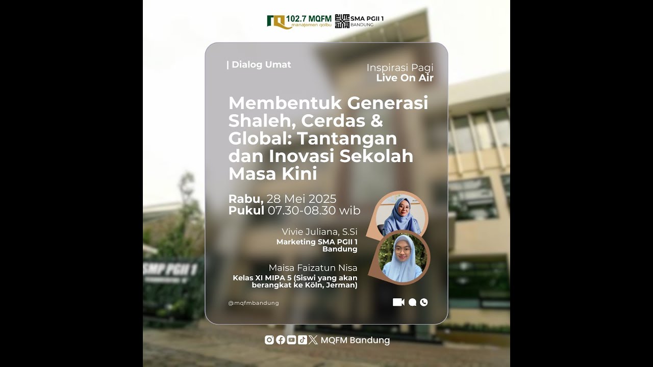 Membentuk Generasi Shaleh, Cerdas & Global: Tantangan dan Inovasi Sekolah Masa Kini