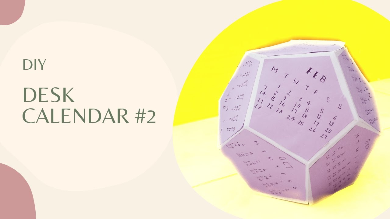 DIY DESK CALENDAR #2 | 2022 CALENDAR IDEAS | EASY DESK CALENDAR