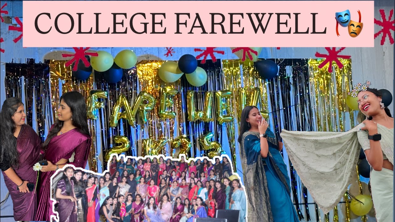 #35 Vlog Of The Day In College (Farewell Function) Bilasa Girls College; Bilaspur📍