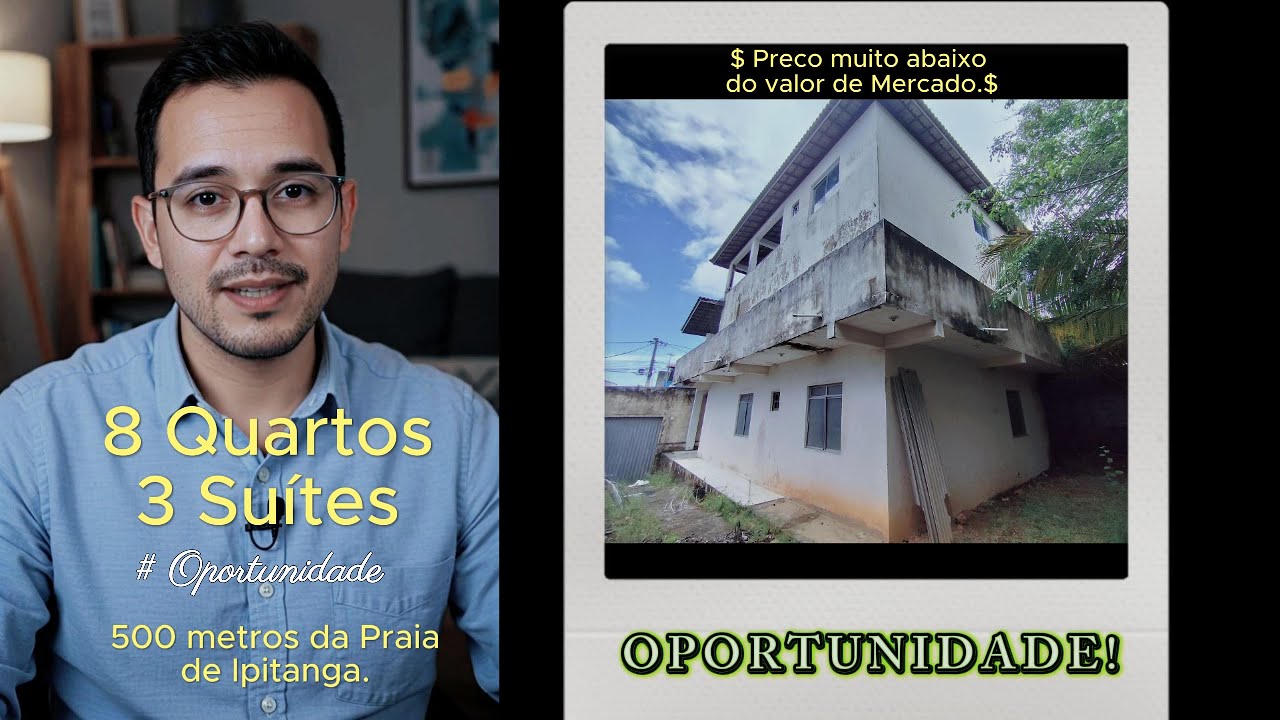 Casar&atilde;o em Ipitanga - lauro de Freitas -8 quartos -3 su&iacute;tes