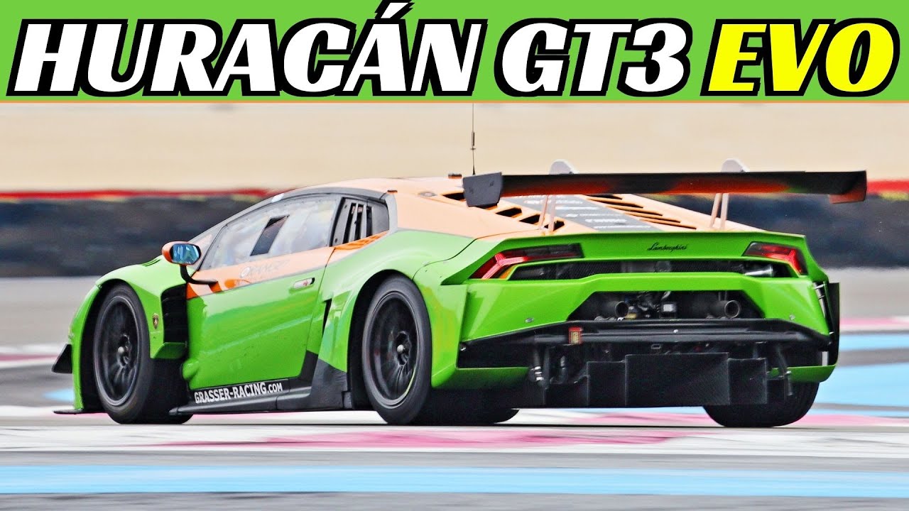 Lamborghini Hurac&aacute;n GT3 EVO Test Days at Paul Ricard Circuit - 5.2-Litre V10 N/A Engine Sound!
