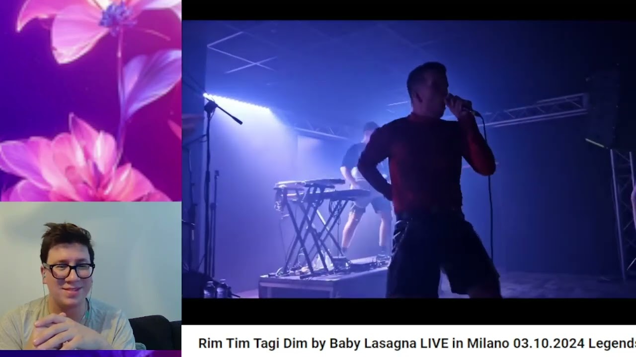 Baby Lasagna - Rim Tim Tagi Dim - LIVE in Milano #reaction #babylasagna