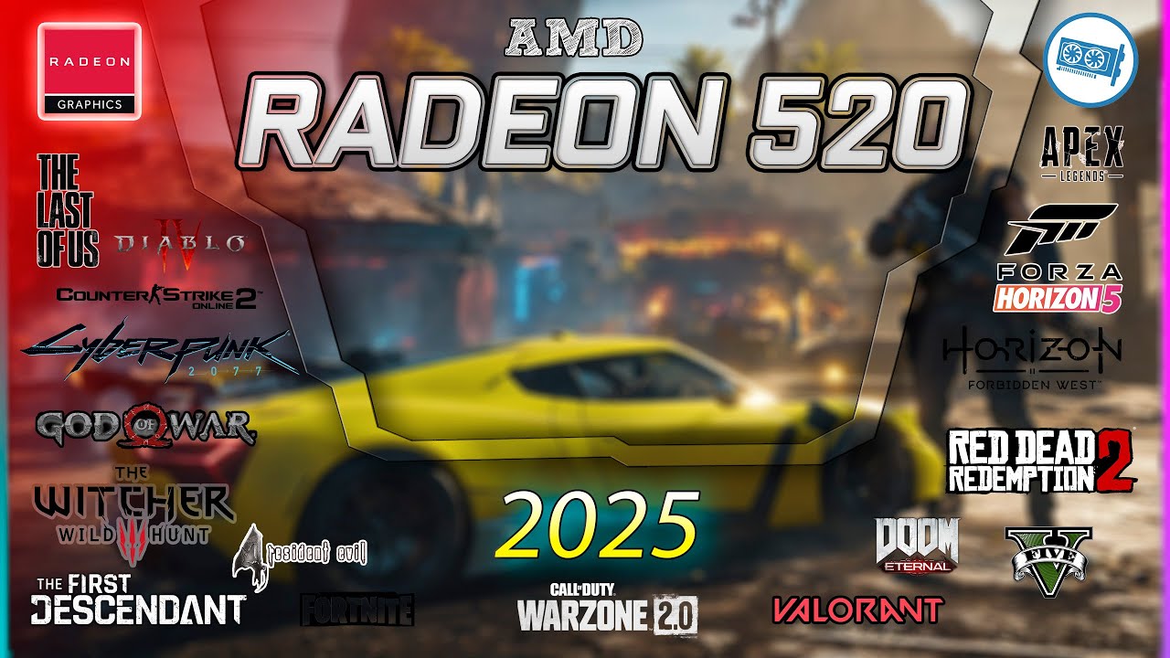 🔴  2025 Gaming Tests  | AMD Radeon&trade; 520 + i5 8250u in  50 Games |
