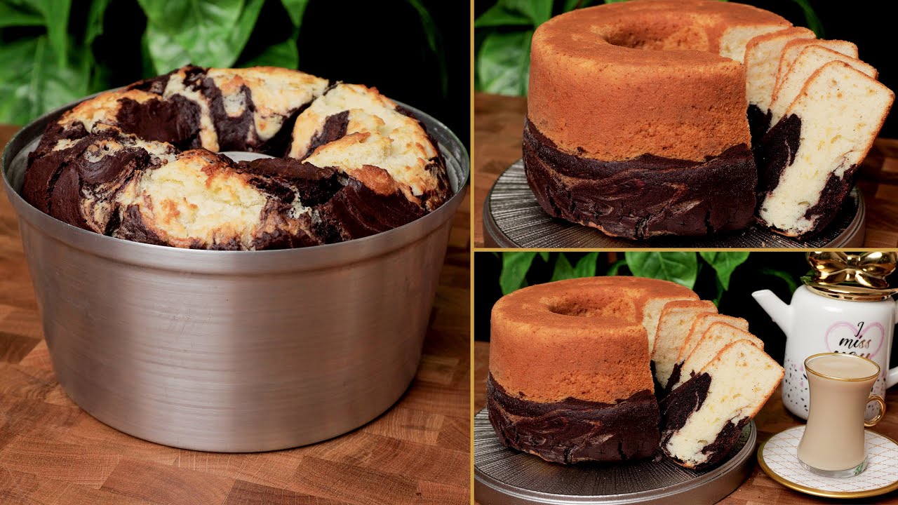 كيك بارتفاع 13 سم ب 3 بيضات بس 😱! سريع بالخلاط اقتصادي بمكونات في بيتك خفيف مثل الغيمة 😋