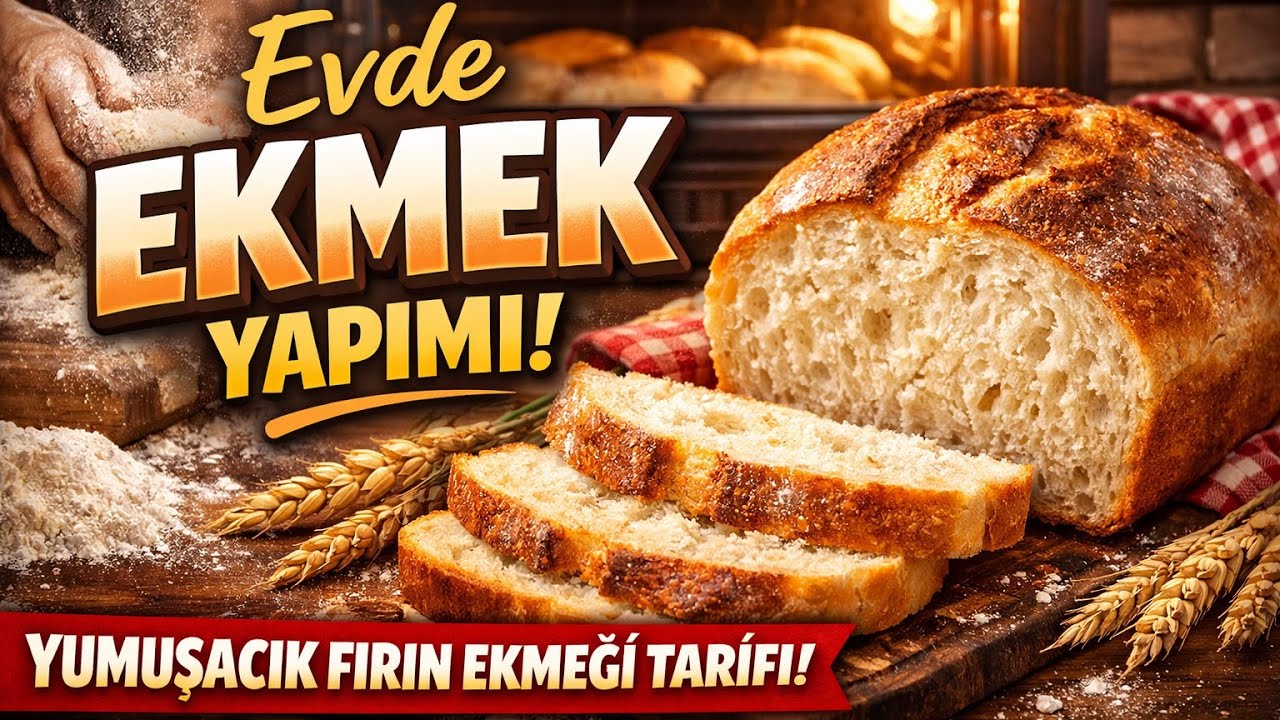 Evde Ekmek Nasıl Yapılır. Kendi Ekmeğini Yap. Taş Fırın Ekmeği.! #yemektarifleri #pratiktarifler 