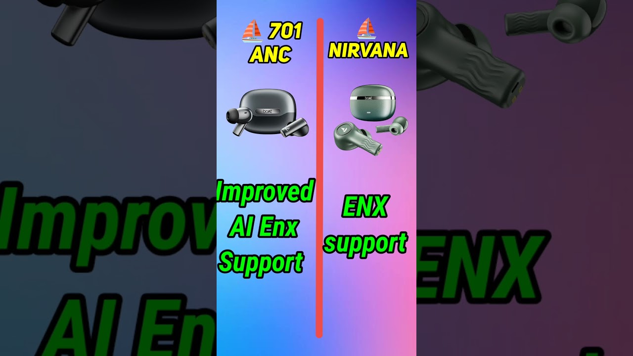boat Airdopes 701 ANC VS boat nirvana ion anc #shorts