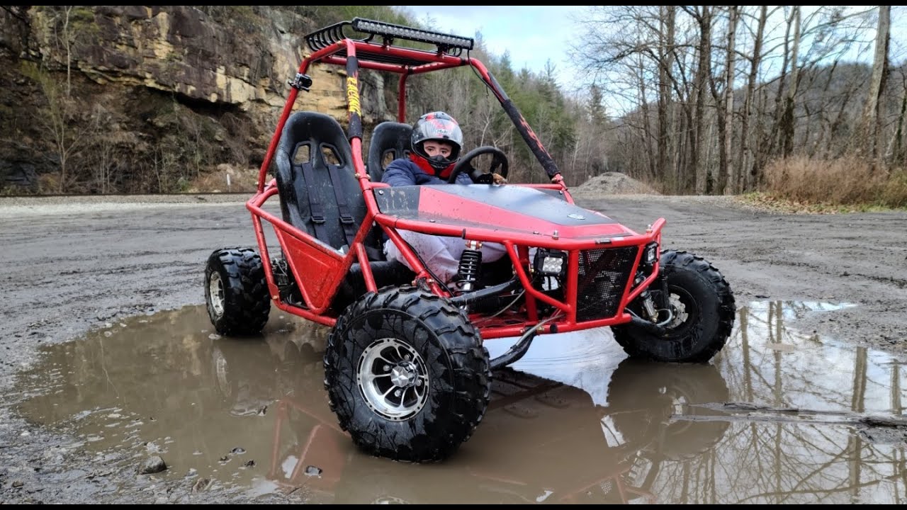 Mudding & Crash in Go Kart Buggy 200cc Vitacci Batman Kandi Viper at Nemo Train Tunnel Campark X30