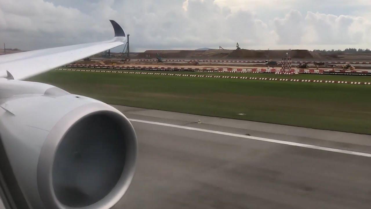 FULL POWER Takeoff and Landing | Singapore A350 | Singapore to San Francisco