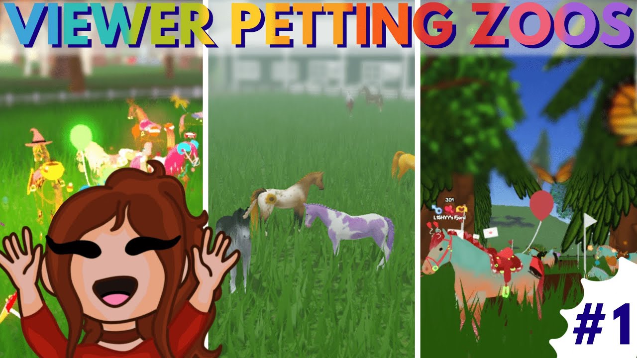 Visiting VIEWER Petting Zoos In WILD HORSE ISLANDS on ROBLOX