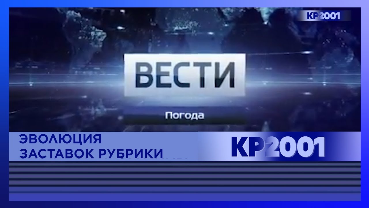 Эволюция заставок рубрики «Вести—Погода» (версия 2.0)