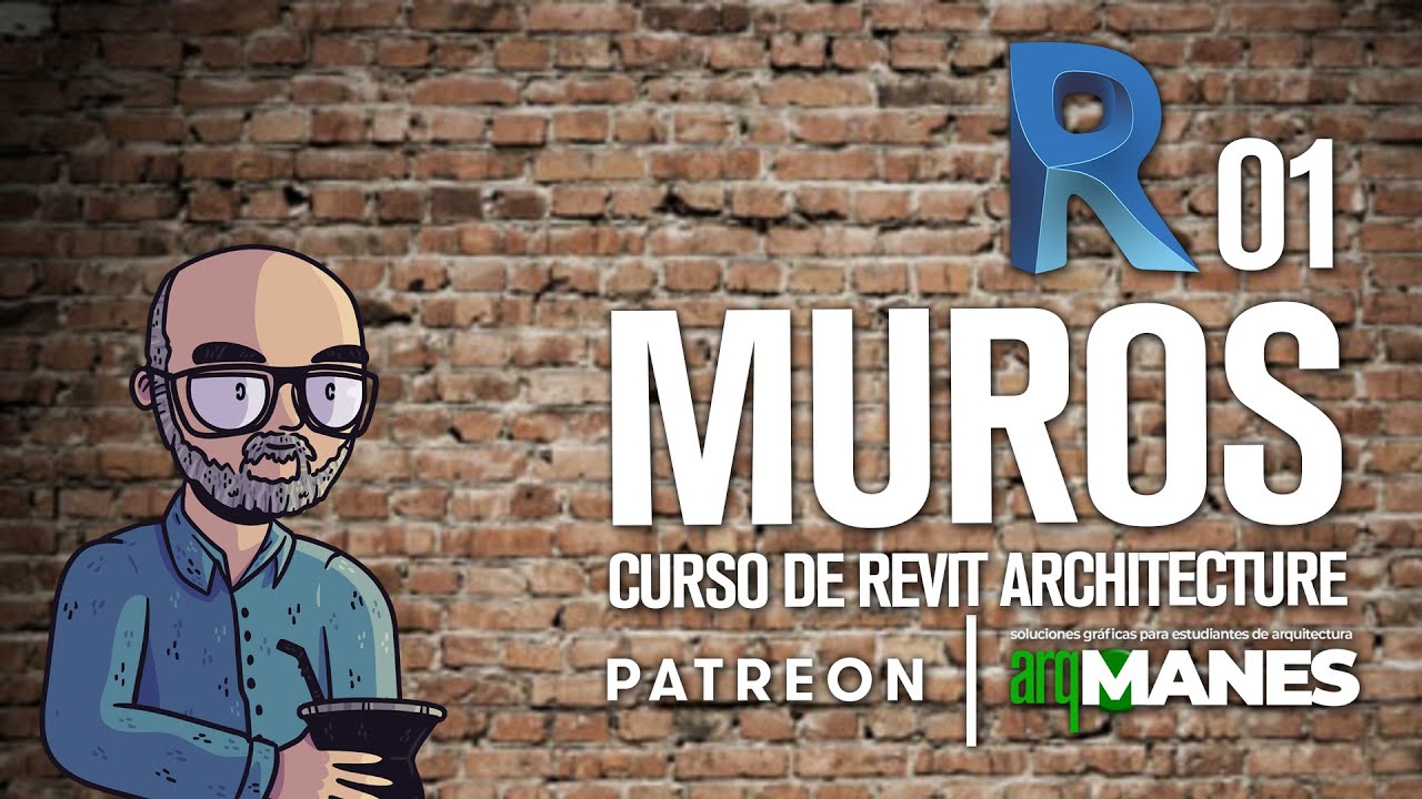 01 Muros | REVIT desde CERO | tutorial curso arquitectura nivel basico a nivel avanzado | paredes