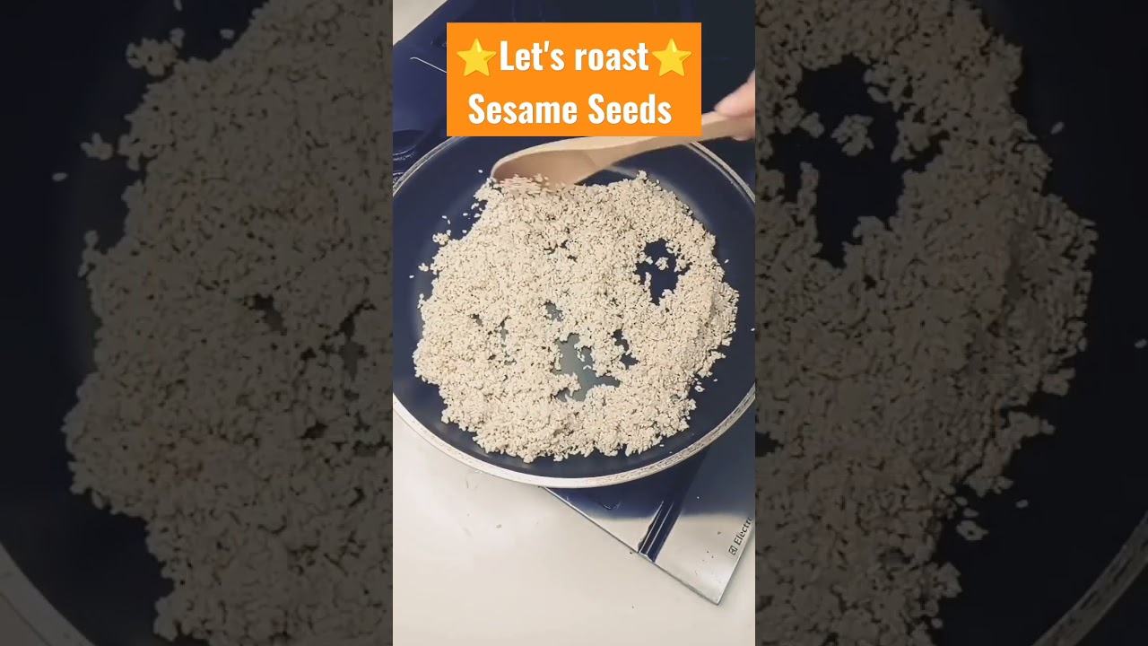 How to roast sesame seeds. It's a important ingredient in Korean cuisine!