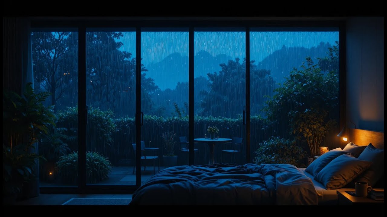 Rain Sounds for Sleeping 🌧️ Deep Relax with Heavy Rain & Thunder | Fall Asleep Fast