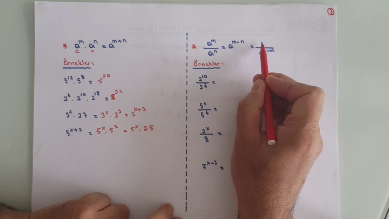 9. Sınıf Matematik Dersi Üslü Sayılar 1 (Konu Anlatımı)