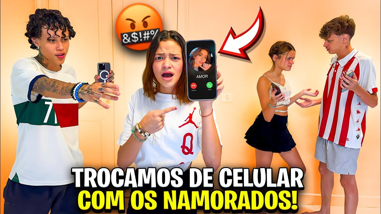 TROQUEI DE CELULAR COM MEU NAMORADO E DESCOBRI UMA TRAIÇÃO!!