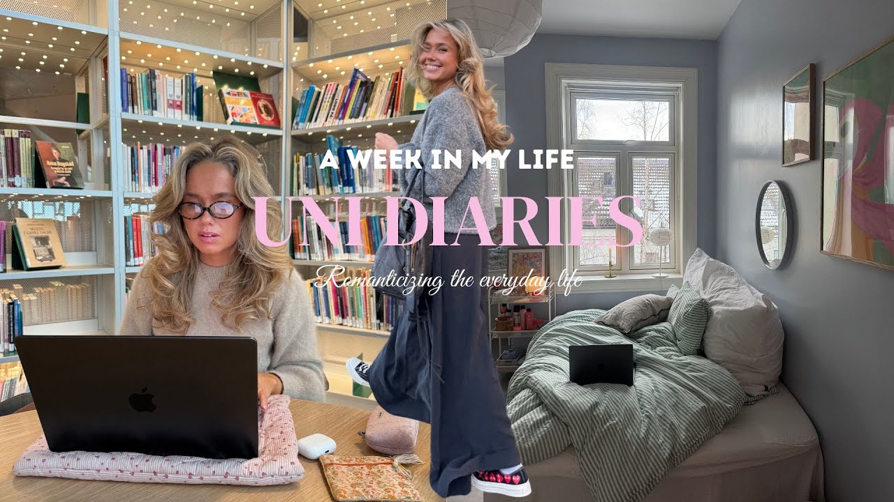 Uni diaries🌸🎀🥥🧸 productive university days | balancing studying and exams with friends and startup