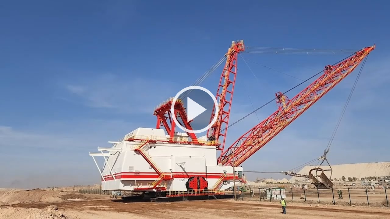 The relocation of the 1570W Big John Dragline