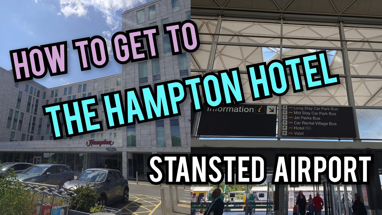 Real time walk to and from Hampton by Hilton Hotel (Stansted Airport)
