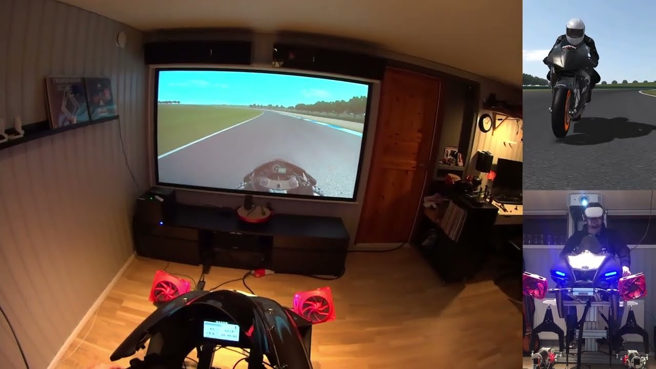 Motorcycle VR motion sim, Phillip Island, Historical MotoGP