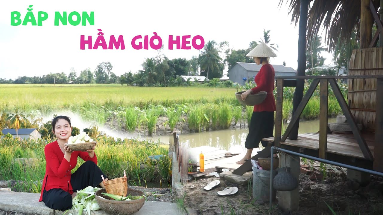 Bắp Non Hầm Với Giò  Heo, Thơm Ngon, Đậm Đà, Cô Chú Anh Chị Cùng Làm Với Hương Nha