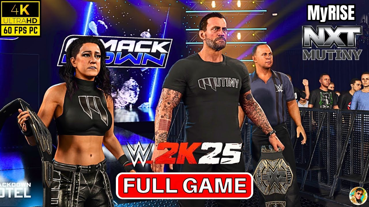 WWE 2K25 MyRISE Gameplay Walkthrough PART 1 FULL GAME [ 4K 60FPS PC ] - No Commentary