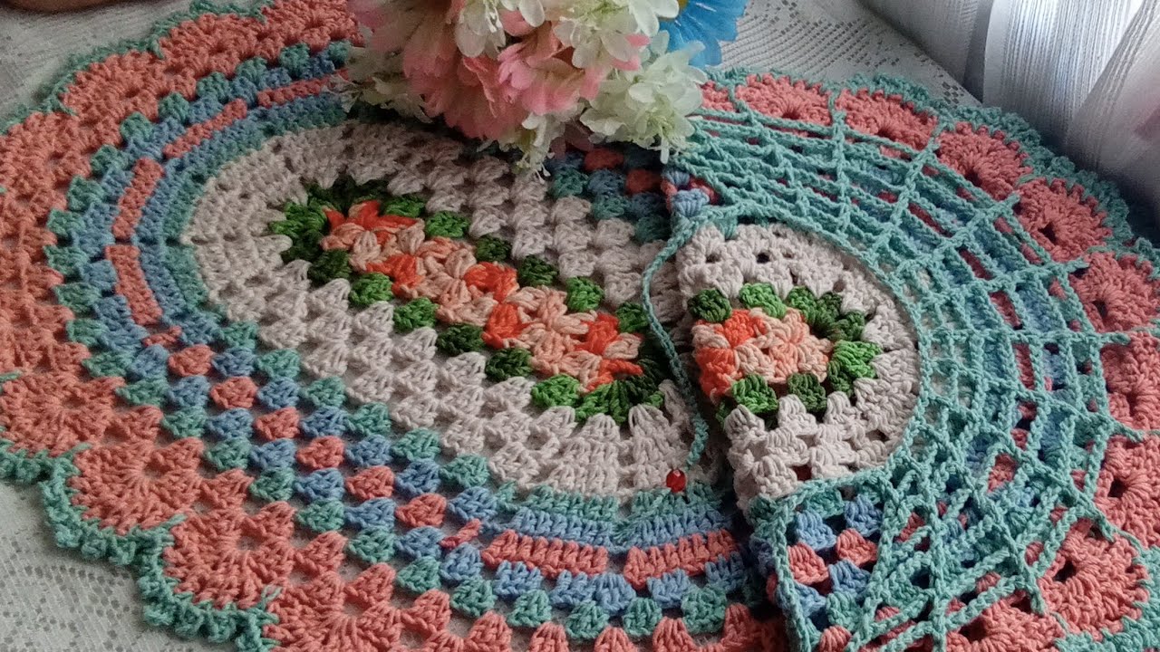 TAPETE NARA @atelielorencroche #eliminandosobrascomasamigas#vlog#amigasdaloren2023#crochê