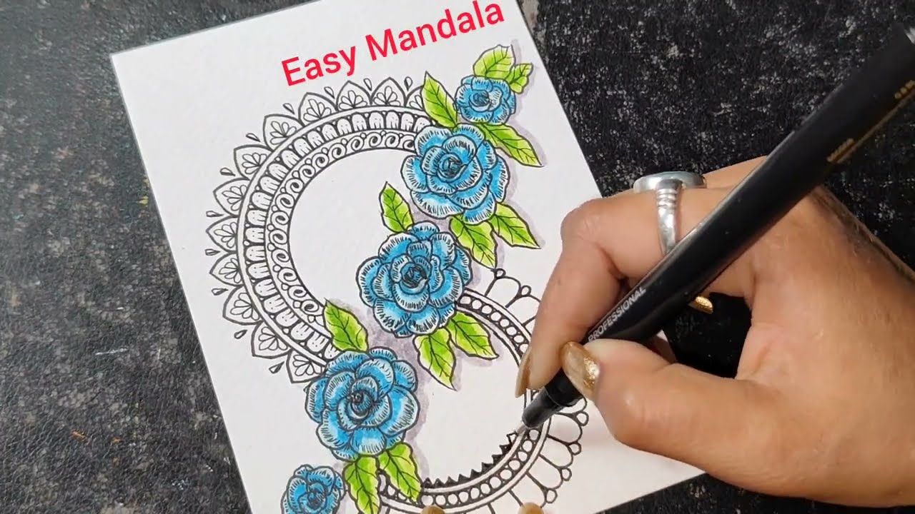 Floral Mandala Art Tutorial 