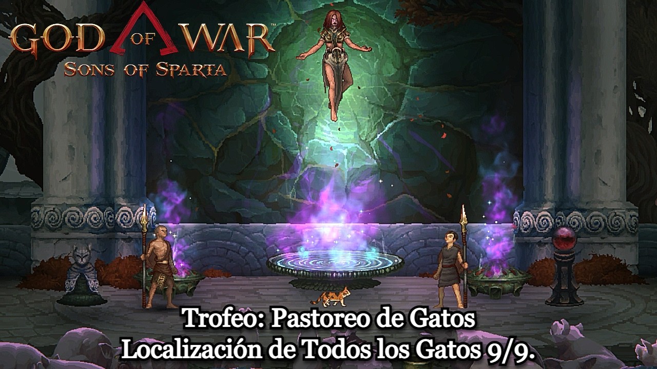 God of War Sons of Sparta  | Trofeo: Pastoreo de Gatos | Localización de Todos los Gatos 9/9.