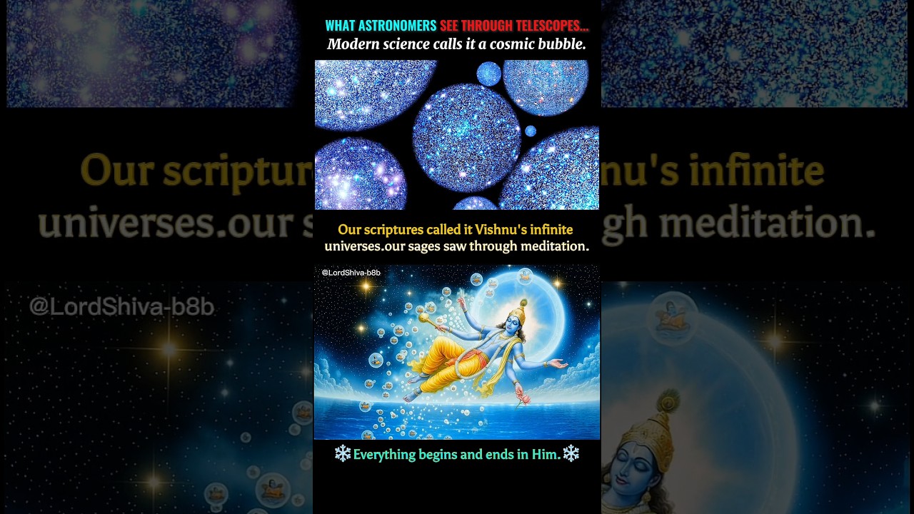 ✨ The Cosmic Vision of Vishnu  Where Science Meets Spirituality ✨