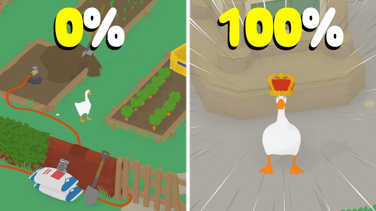 Я прошёл 100% игры Untitled Goose Game