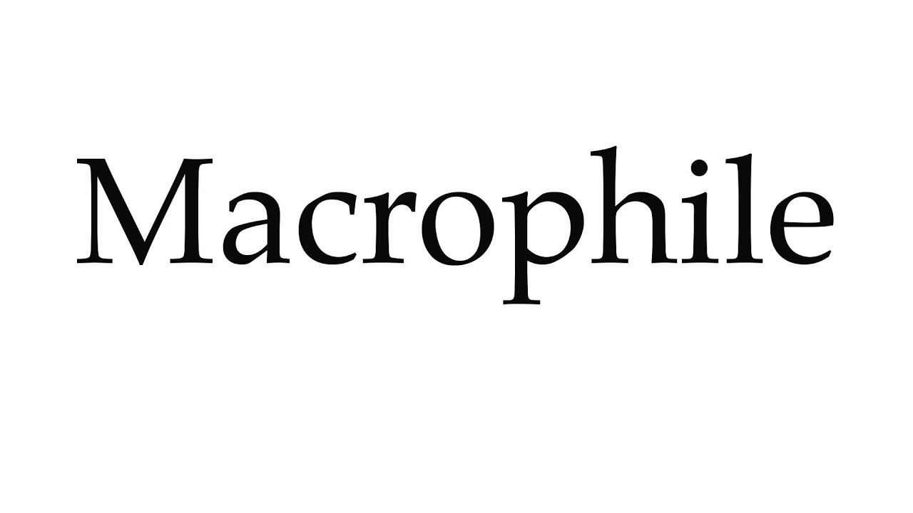 How to Pronounce Macrophile