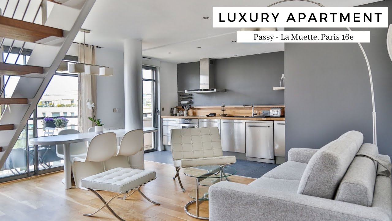 Paris Duplex Apartment Tour Luxury One Bedroom | Passy - La Muette 16th | PARISRENTAL - REF.54634