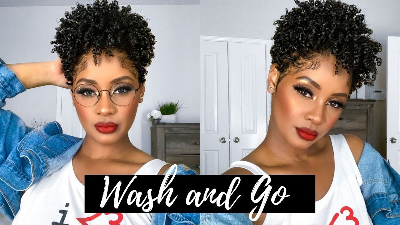 Wash and Go | Чёткие, блестящие локоны для коротких натуральных волос типа 4